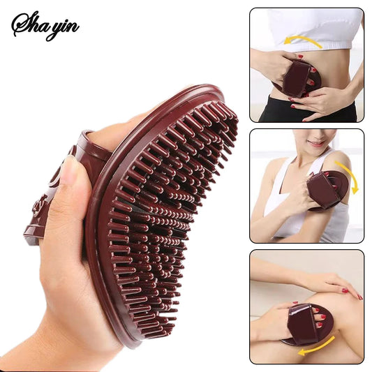 1pc Meridian Slimming Brush Dredging Meridian Massage Five Elements Body Beauty Leg Universal Silicone Scraping Tool Health Care