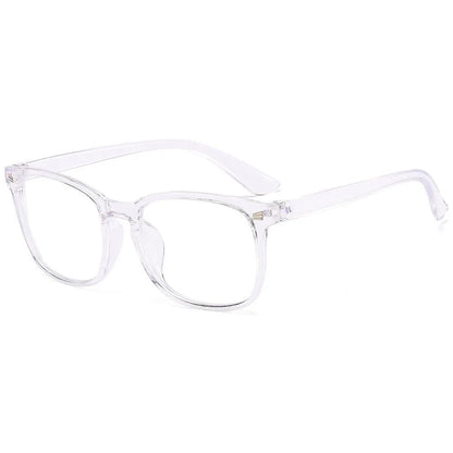 3pcs Lightweight PC Frames Minimalist Square Clear Lens Glasses - Blue Light Blocking, Full Frame, for Everyday & Casual Wear