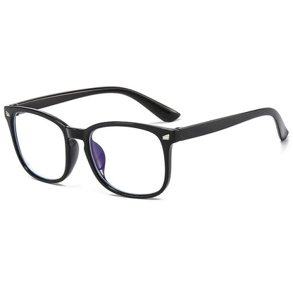 3pcs Lightweight PC Frames Minimalist Square Clear Lens Glasses - Blue Light Blocking, Full Frame, for Everyday & Casual Wear