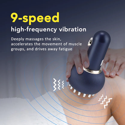 Rechargeable Guasha Massager Body Shaping Heating Meridian Scraping Brush Lymphatic Detoxification Regimen Dredging Fat Burner