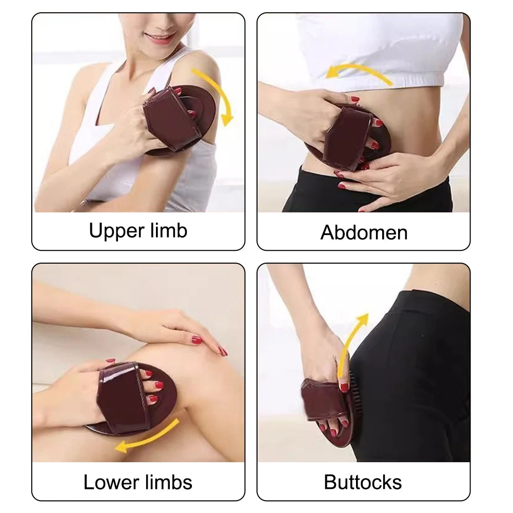 1pc Meridian Slimming Brush Dredging Meridian Massage Five Elements Body Beauty Leg Universal Silicone Scraping Tool Health Care